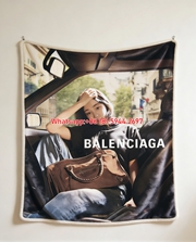 Balenciaga Neon Green Socks Spider Web Flannel Throw Blanket for Wall Decor BA300